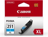 Canon CLI-251XL Cyan Compatible to iP7220,iX6820,MG5420,MG5520/MG6420,MG5620/MG6620,MX922/MX722,iP8720,MG6320,MG7120,MG7520 Printers