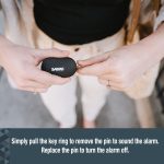 SABRE Personal Alarm with LED Light and Snap Hook, 130dB Siren, Audible 1,000 Foot (300 Meter) Range, Black