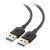 Cable Matters Long USB 3.0 Cable 10ft, USB to USB Cable/USB A to USB A Cable/Male to Male USB Cord/Double USB Cord in Black