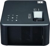 RCA Roku Smart Home Theater Projector – Stream Netflix, Prime Video, Hulu, Disney+, Apple TV+ and more – Portable Projector Compatible with TV, PC, HDMI, USB, VGA – Living room/Backyard Projector