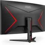 AOC C32G2ZE 32″ Curved Frameless Gaming Monitor, Full HD 1920×1080, VA, 0.5ms 240Hz, AMD FreeSync Premium, DP/HDMI/VGA, VESA, 3-3-1 Re-Spawn Program, Xbox PS5 Switch,Black