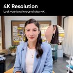Insta360 Link – PTZ 4K Webcam with 1/2″ Sensor, AI Tracking, Gesture Control, HDR, Noise-Canceling Microphones, Specialized Modes, Webcam for Laptop, Video Camera for Video Calls, Live Streaming