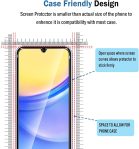 Natbok 2 Pack Compatible with Samsung Galaxy A15 5G/4G Screen Protector,Full Coverage 9H Tempered Glass Film,HD Clear Scratch Resistant,Bubble-Free for Galaxy A15 Screen Protector
