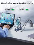 UGREEN USB C to USB C Cable, 60W 2-Pack Nylon Braided USB C Cable for iPhone 15, Samsung Galaxy S23, Google Pixel 7, MacBook Air/Pro, Dell XPS, iPad Pro/Mini/Air, Switch, Steam Deck 3.3FT