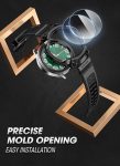 SUPCASE Unicorn Beetle Pro Series Case for Galaxy Watch 6 Classic 47mm 2023 Release, [2 Pack Screen Protector] Rugged Protective Case with Strap Bands (Black)