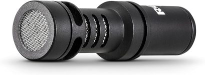 Rode VideoMicro Compact On-Camera Microphone with Rycote Lyre Shock Mount, Auxiliary, Black