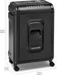 Amazon Basics 8 Sheet High Security Micro Cut Shredder with Pullout Basket, Black
