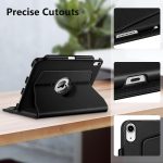 Fintie Rotating Case for iPad 10th Generation 10.9 Inch Tablet (2022 Model) with Pencil Holder – 360 Degree Rotating Protective Stand Cover with Auto Sleep/Wake, Black