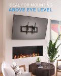 SANUS Tilting TV Wall Mount for Large TVs Up to 90” – Premium Tilt Mount w/Universal Fit – Smooth 5.7″ Extension Allows for Cable Management – Includes Hardware & Drill Template for Easy Install