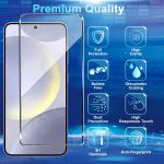 CWQZGUF Galaxy S24 Screen Protector [5+5 Pack] Camera Lens Protector, Fingerprint Unlock Support, HD Tempered Glass, Touch Sensitive, Anti Scratch, for Samsung S24 5G Glass Screen Protector