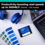 Western Digital 4TB WD Blue SA510 SATA Internal Solid State Drive SSD – SATA III 6 Gb/s, 2.5″/7mm, Up to 560 MB/s – WDS400T3B0A