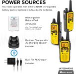 Midland 36 Channel FRS Two-Way Radio – Long Range Walkie Talkie, 121 Privacy Codes, NOAA Weather Scan + Alert (Yellow/Black, 3-Pack)