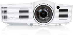 Optoma EH200ST Full 3D 1080p 3000 Lumen DLP Short Throw Projector with 20,0001 Contrast Ratio and MHL Enabled HDMI Port , white