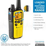 Midland 36 Channel FRS Two-Way Radio – Long Range Walkie Talkie, 121 Privacy Codes, NOAA Weather Scan + Alert (Yellow/Black, 3-Pack)
