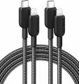 Anker iPhone Fast Charging Cable,2pack-6ft,310 USB-C to Lightning Braided Cable, MFi Certified, Cable for iPhone 14 Plus 14 14 Pro Max 13 13 Pro iPhone 12 (Black, Charger Not Included)