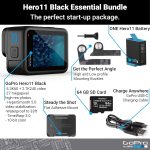 GoPro HERO11 Black + 64GB Kingston SD Card – E-Commerce Packaging – Waterproof Action Camera with 5.3K60 Ultra HD Video, 27MP Photos, 1/1.9″ Image Sensor, Live Streaming, Webcam, Stabilization