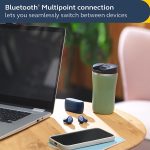 Jabra Elite 4 True Wireless Earbuds – Active Noise Cancelling Headphones – Discreet & Comfortable Bluetooth Earphones, Laptop, iOS and Android Compatible – Dark Grey