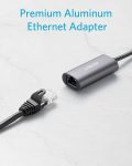 Anker USB 3.0 to Ethernet Adapter, PowerExpand USB 3.0 to Gigabit Ethernet Adapter, Aluminum Portable USB-A Adapter Compatible for MacBook Pro 2015, MacBook Air 2017, and More