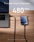 Anker Powerline III USB C to USB C Charger Cable 100W 6ft 2.0, Type C Charging Cable for iPad Mini 6, iPad Pro 2020, Air 4, MacBook Pro 2020, Galaxy S20 Plus S9 S8, Pixel, Switch, LG V20
