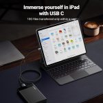 UGREEN 10 Gbps Micro B to USB C Hard Drive Cables, 3.3FT USB C to Micro B, External Hard Drive Cable Compatible with MacBook Pro/Air, iPad/Tablet, iPhone, Samsung Galaxy S24, WD Seagate etc