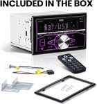 BOSS Audio Systems 820BRGB Multimedia Car Stereo – Double Din, Bluetooth Audio and Hands-Free Calling, MP3 Player, USB Port, AUX Input, AM/FM Radio Receiver, No CD/DVD, Multi Color Illumination