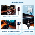 Cable Matters Infrared Remote Extender Cable 10 ft, IR Repeater Kit Cable, IR Extender, USB IR Blaster Cable – 10 Feet