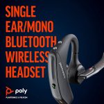 Plantronics – Voyager 5200 UC (Poly) – Bluetooth Single-Ear (Monaural) Headset – USB-A Compatible to connect to your PC and/or Mac – Works with Teams, Zoom & more – Noise Canceling