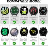 Fintie Band Compatible with Samsung Galaxy Watch 6/4 Classic 47mm 43mm / 42mm 46mm, Watch 6/5/4 40mm 44mm, Watch 5 Pro 45mm, 20mm Stainless Steel Metal Bands Replacement Bracelet Strap