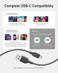Anker USB C Cable Bio-Briaded [2 Pack, 6ft], Durable USB A to Type C Charger Cable, USB C Charger Cable Fast Charging for Samsung Galaxy Note 10/9/8 S10+/S10/S9+/S9, LG V30 (USB 2.0, Black)