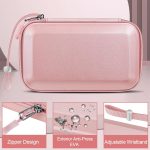 Fintie Carrying Case for Nintendo 2DS XL/New 3DS XL LL, Protective Hard Shell Portable Travel Cover Pouch for New 3DS XL LL/New 2DS XL Console with Slots for Games & Inner Pocket (Rose Gold)