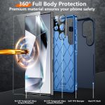 Red2Fire for Samsung Galaxy S24 Ultra Case, with 2Pcs [Tempered Glass Screen Protector+Camera Protector][Military Grade Shockproof] Heavy Duty Full Body Protection Phone Case for S24 Ultra Case