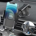 JOYTUTUS Phone Mount for Car, 3 in 1 Long Arm Strong Suction Cup Car Phone Holder, Universal Hands-Free Phone Holder for Car Windshield Dashboard Air Vent, Fit iPhone Samsung All Smartphones