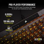 CORSAIR K70 MAX RGB Magnetic-Mechanical Wired Gaming Keyboard – Adjustable Actuation MGX Switches – Rapid Trigger Mode – PBT Double-Shot Keycaps – iCUE Compatible – QWERTY NA Layout – Black