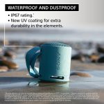 Sony SRS-XB100 Wireless Bluetooth Portable Lightweight Super-Compact Travel Speaker, Extra-Durable IP67 Waterproof & Dustproof, 16 Hour Battery, Versatile Strap, and Hands-free Calling, Blue NEW