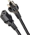 Amazon Basics Computer Monitor TV Replacement Power Cord, 6′, Black