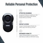 SABRE 2-in-1 Clip-On Personal Alarm With LED Safety Light, 120dB Alarm, Audible Up To 1,300-Feet (395-Meters), 3 Light Modes (Always On, Slow Flash and Fast Flash, Weatherproof