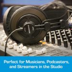 Samson Semi Open-Back Studio Reference Headphones, Black, Over Ear (.) Wired