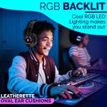 HP Gaming Headset with Microphone Wired Over Ear Gaming Headphones with Mic for PS4 PS5 Xbox One Nintendo Switch PC Laptop Gamer Headset 3.5mm Jack with Noise Cancelling and Led Light
