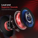 Pyle 4” x 6” Three Way Sound Speaker System – Pro Mid Range Triaxial Loud Audio 240 Watt per Pair w/ 4 Ohm Impedance and 3/4” Piezo Tweeter for Car Component Stereo PL463BL