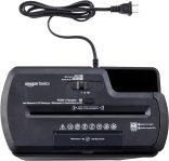 Amazon Basics 8-Sheet Strip Cut Paper, CD, and Credit Card Shredder, Black