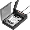 SABRENT USB Type-C Lay Flat Docking Station for M.2 PCIe NVMe + SATA 2.5′”/3.5″ SSD & HDD with Offline Clone Function [DS-UFNC]