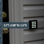 SABRE Fake Security Green Light Up, Low Sensor Turns On Keypad Night, Continuous Flashing Red LED Light, Weatherproof, Realistic Design, Black