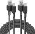 Anker USB C Cable, [2 Pack, 10ft] 310 USB A to USB C Charger Cable, USB 2.0 Nylon Charging Cord Fast Charging for Samsung Galaxy Note 10 Note 9/S10+ S10, LG V30 (Black)