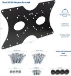 VIVO Steel VESA LCD LED TV Mount Adapter Plate Bracket for Screens 32″ to 55″ | Conversion Kit for VESA up to 400x200mm (MOUNT-AD4X2)