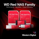 Western Digital 8TB WD Red Plus NAS Internal Hard Drive HDD – 5640 RPM, SATA 6 Gb/s, CMR, 256 MB Cache, 3.5″ – WD80EFPX