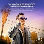 Razer Anzu Smart Glasses Blue Light Filtering & Polarized Sunglass Lenses – Low Latency Audio – Built-in Mic & Speakers – Touch & Voice Assistant Compatible – 5hrs Battery – Rectangle/Small