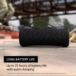 Sony SRS-XG300 X-Series Wireless Portable-Bluetooth Party-Speaker IP67 Waterproof and Dustproof with 25 Hour-Battery and Retractable Handle, Black- New