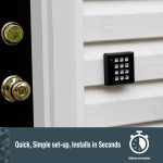 SABRE Fake Security Green Light Up, Low Sensor Turns On Keypad Night, Continuous Flashing Red LED Light, Weatherproof, Realistic Design, Black