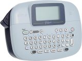 Brother P-Touch, PTM95, Handy Label Maker, 9 Type Styles, 8 Deco Mode Patterns, Navy Blue, Blue Gray