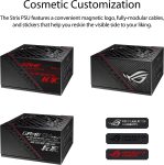 ASUS ROG STRIX 1000W Gold PSU, Power Supply (ROG heatsinks, Axial-tech fan design, dual ball fan bearings, 0dB technology, 80 PLUS Gold Certification, fully modular cables, 10-year warranty)